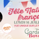 14 JUILLET – Fête Nationale sur la Garden Boverie